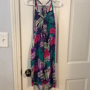 Girls Long Flower Summer Dress (Size 4/5)